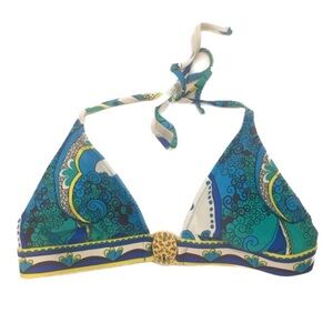 Trina Turk NWT Paisley Bikini Top